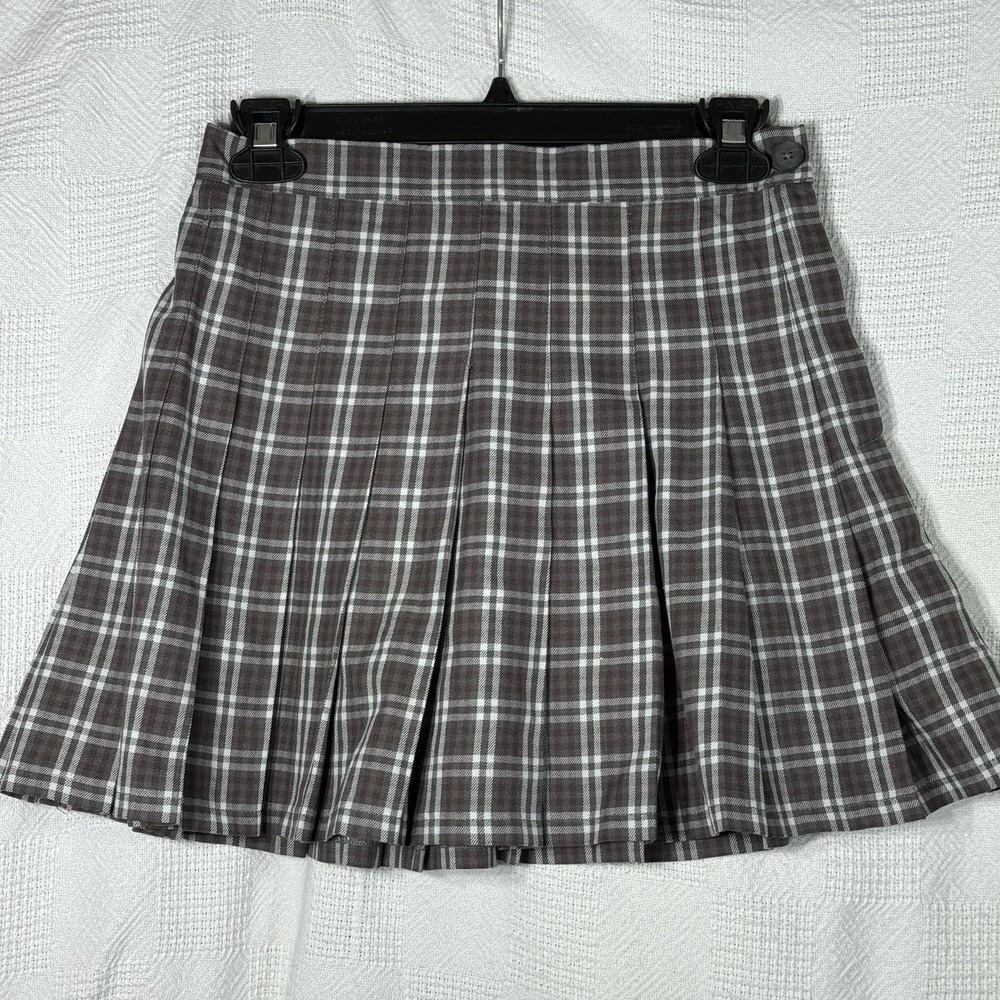 Aerie Women's Pleated Plaid High Waist‎ Mini Skirt Flowy Size Small